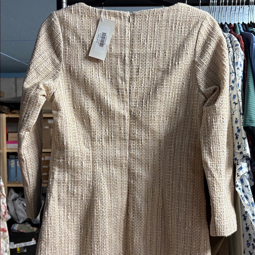 CK Bradley Hazel tweed Cream Dress NWT $248 - Picture 3 of 4